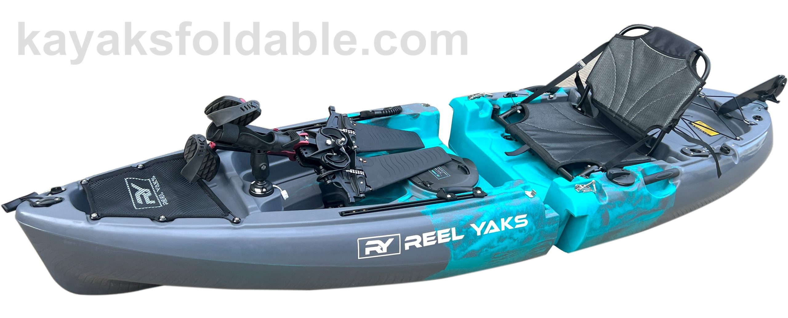 Modular Pedal Drive Fishing Kayak Super Lightweight, 400lbs Capacity, Easy  to Store - Easy to Carry 
